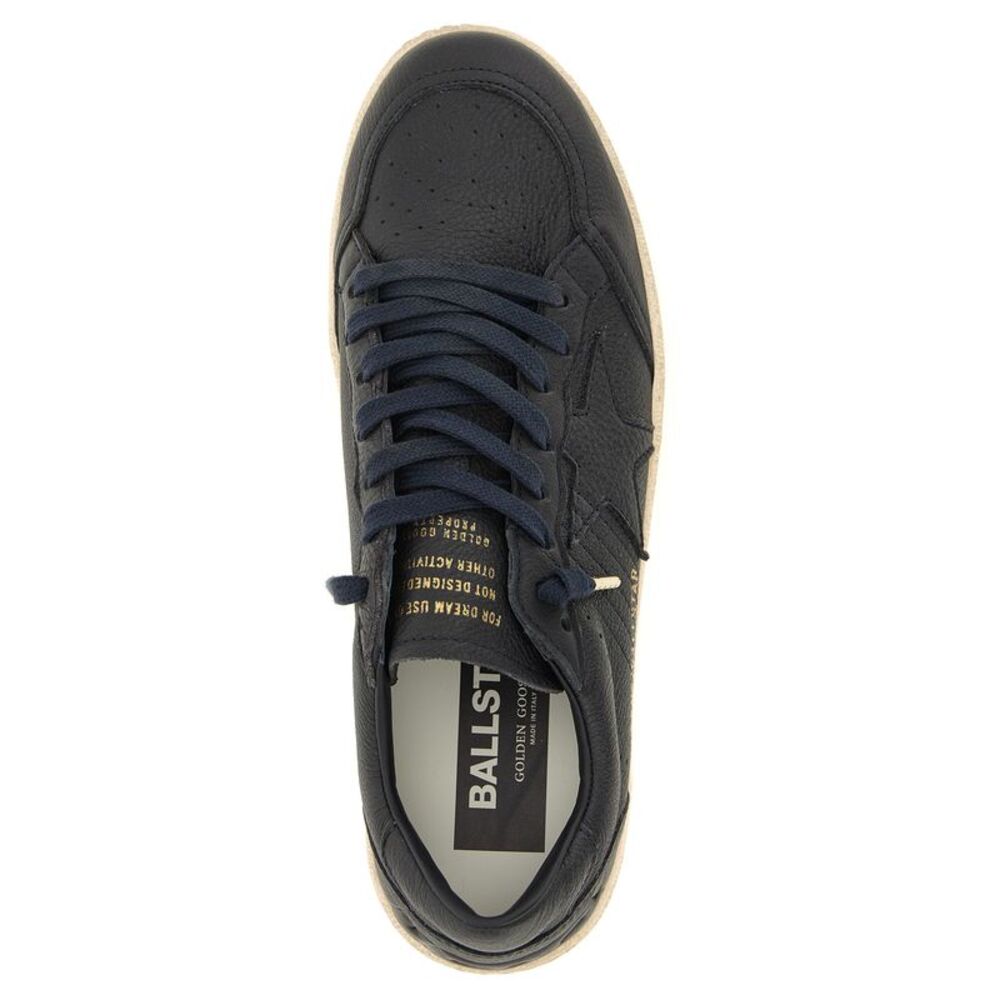 Golden Goose Blue Cowhide Low Top Men's Sneakers - Picture 5 of 5